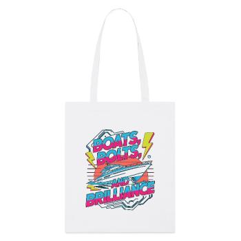 Électricien maritime Bateaux Boulons Électricien de navires - Tote bag bio Stanley/Stella - blanc - Devant