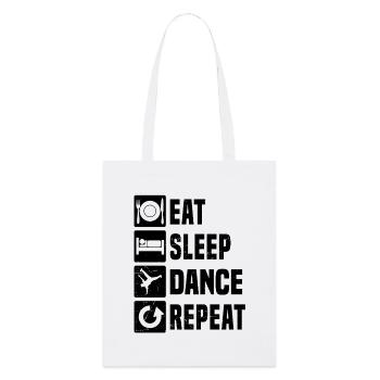 Geschenkidee für einen Hip-Hop-Tänzer mit Breaking - Stanley/Stella Bio-Stoffbeutel - Weiß - Vorne