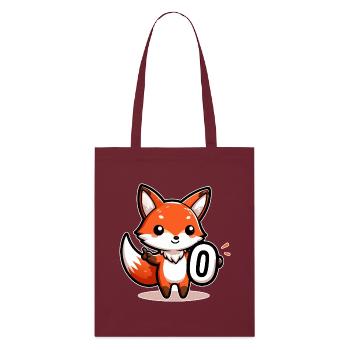Adorable Zero Fox Left - Tote bag bio Stanley/Stella - bordeaux - Devant