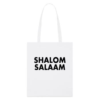 Shalom salaam - Tote bag bio Stanley/Stella - blanc - Devant
