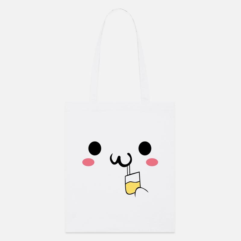 Mignon boisson graphique drôle - Tote bag bio Stanley/Stella - blanc