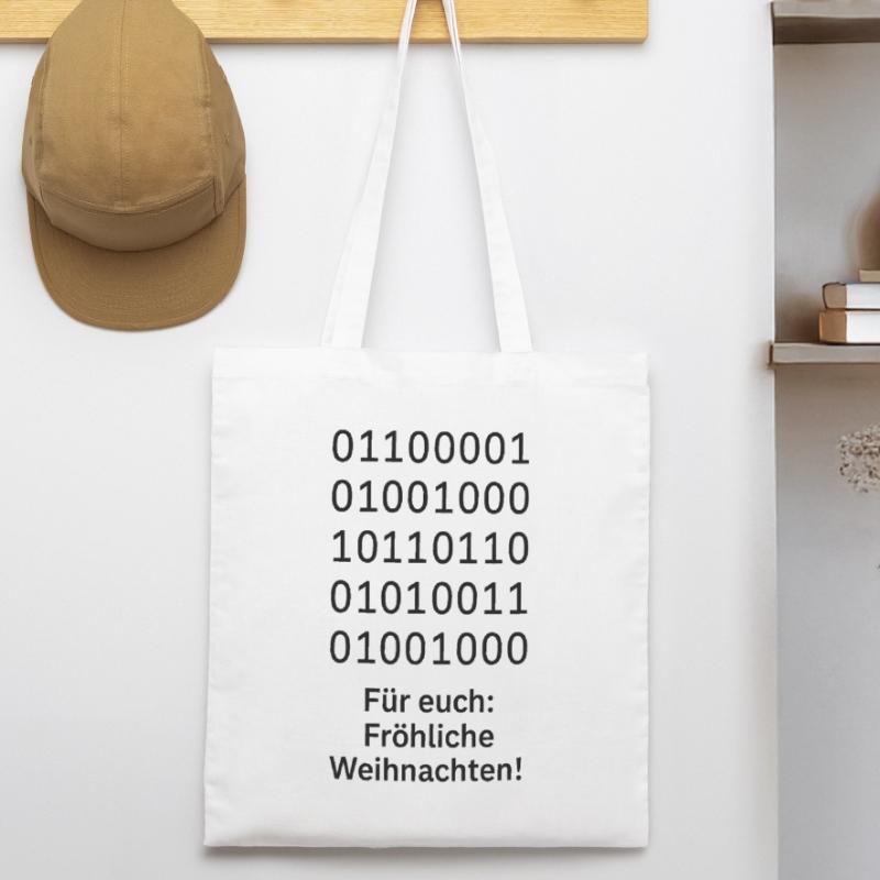 Binary Code Christmas Magic Stanley/Stella Organic Tote Bag