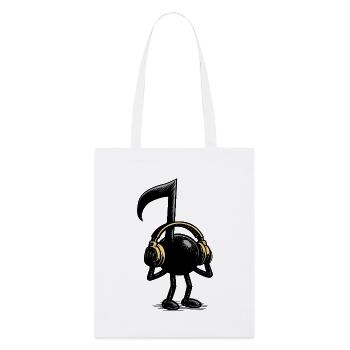 Note de musique - Tote bag bio Stanley/Stella - blanc - Devant