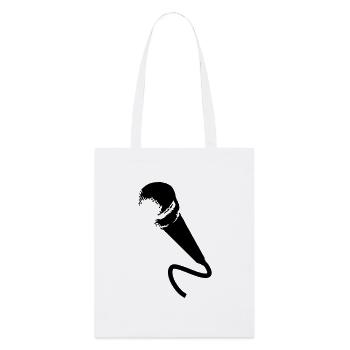 microphone - Stanley/Stella Organic Tote Bag - white - Front
