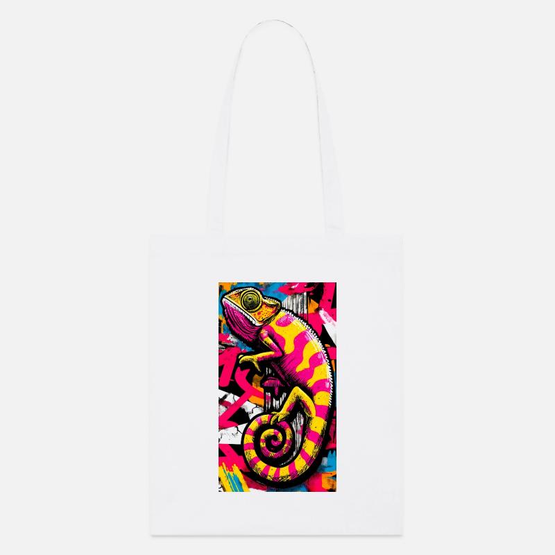 caméléon - Tote bag bio Stanley/Stella - blanc