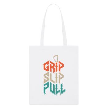 Grip Slip Pull Climbing Grunge - Tote bag bio Stanley/Stella - blanc - Devant