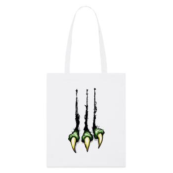 Griffes de monstre Dino Dinosaure Halloween Fissure Griffe - Tote bag bio Stanley/Stella - blanc - Devant
