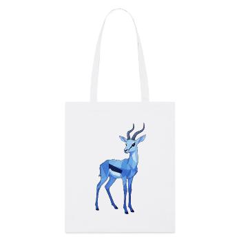 Blue Geo Roebuck - Tote bag bio Stanley/Stella - blanc - Devant