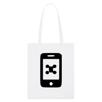 Téléphone - Tote bag bio Stanley/Stella - blanc - Devant