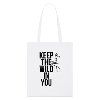 Gardez la nature en vous toujours – Avent inspirant - Tote bag bio Stanley/Stella - blanc - Devant