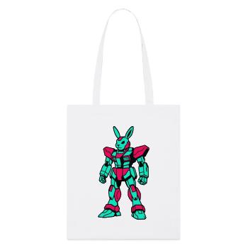 Mecha Rabbit - Stanley/Stella Organic Tote Bag - white - Front