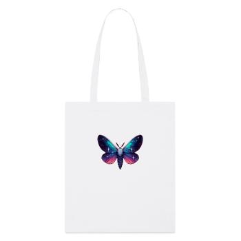 Papillon de la galaxie - Fantaisie sur le thème de l’espace cosmique - Tote bag bio Stanley/Stella - blanc - Devant