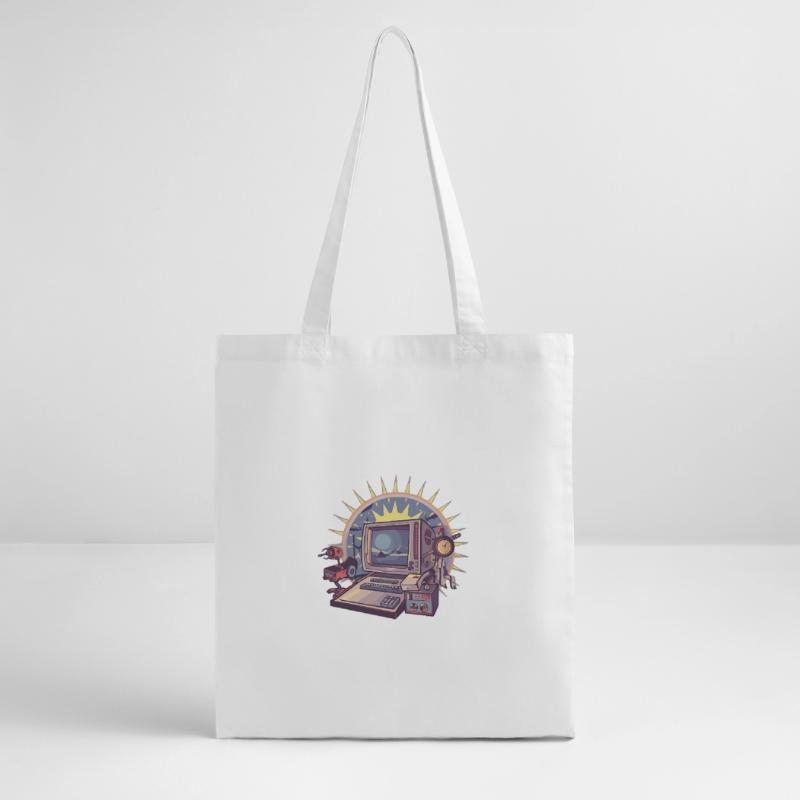Futuristic computer with retro elements Stanley/Stella Organic Tote Bag