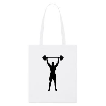 Weightlifting - Stanley/Stella Organic Tote Bag - white - Front