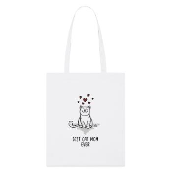 Best Cat mom ever - für die beste Katzenmama - Stanley/Stella Organic Tote Bag - white - Front