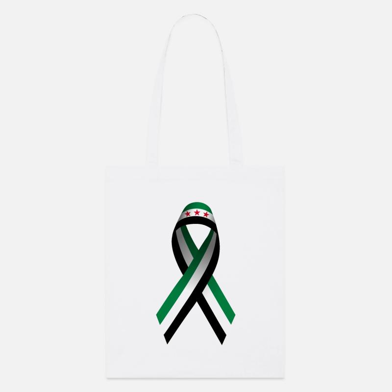 Pace per la Siria - Peace Loop - Borsa di stoffa ecologica Stanley/Stella - bianco
