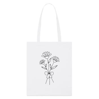 Bouquet - Tote bag bio Stanley/Stella - blanc - Devant