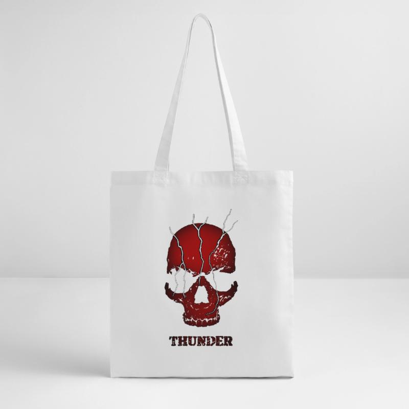 Exploding Thunder Skull Stanley/Stella Organic Tote Bag