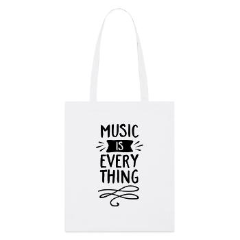 Music Is Everything - Tote bag bio Stanley/Stella - blanc - Devant