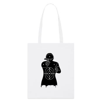 street-art objective of the police - Stanley/Stella Organic Tote Bag - white - Front