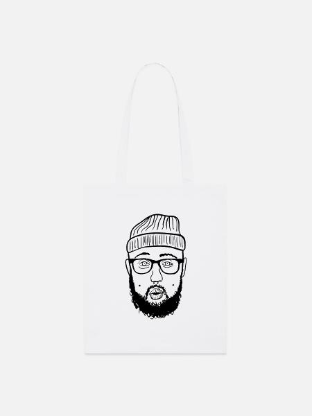 Hipster - Stanley/Stella Bio-Stoffbeutel - Weiß