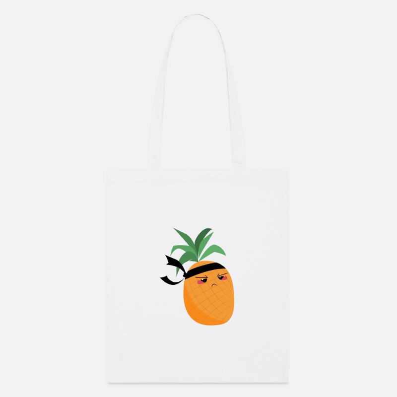 Ninja-Ananas – Fruchtiger Krieger - Stanley/Stella Bio-Stoffbeutel - Weiß