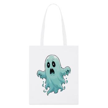 Illustration du fantôme Blue Scare - Tote bag bio Stanley/Stella - blanc - Devant