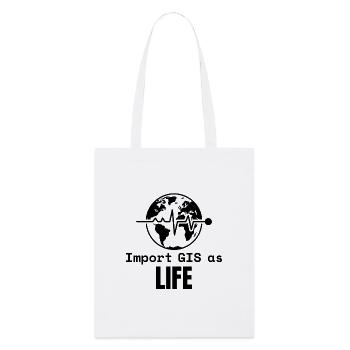 GIS Life Geospatial Mapping Data Analysis - Stanley/Stella Organic Tote Bag - white - Front
