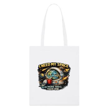 J’ai besoin de mon espace de plus d’un point de vue - Chemise - Tote bag bio Stanley/Stella - blanc - Devant