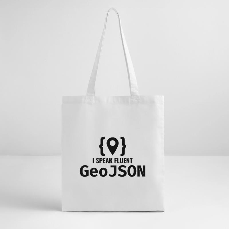 GeoJSON Entwickler Programmierer Programmierer GIS Mapping Stanley/Stella Bio-Stoffbeutel