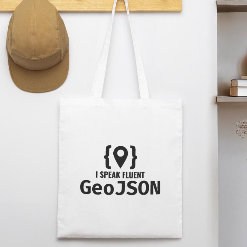 GeoJSON Entwickler Programmierer Programmierer GIS Mapping Stanley/Stella Bio-Stoffbeutel