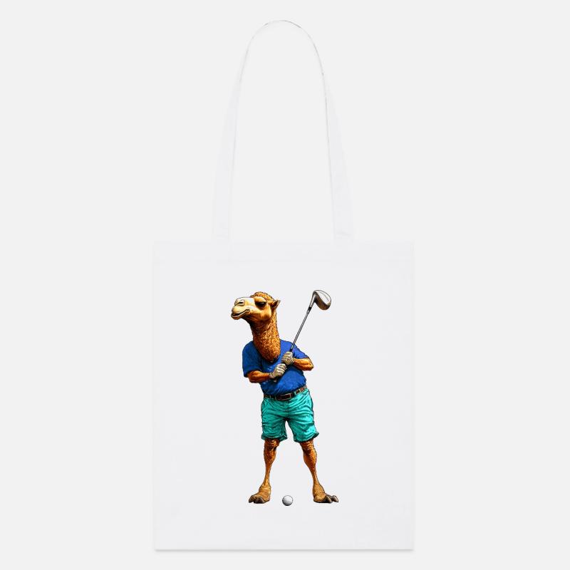 Chameaux de golf - Tote bag bio Stanley/Stella - blanc