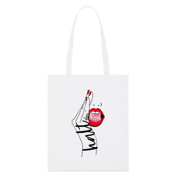 Shut up - Stanley/Stella Organic Tote Bag - white - Front