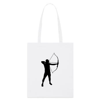 Archery male de - Stanley/Stella Bio-Stoffbeutel - Weiß - Vorne