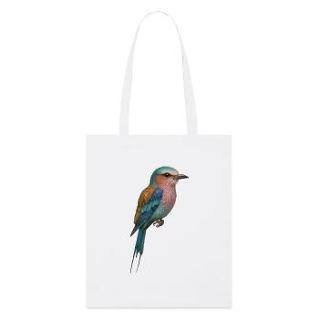 Lilac Bird – tropisch & traumhaft - Stanley/Stella Bio-Stoffbeutel - Weiß - Vorne