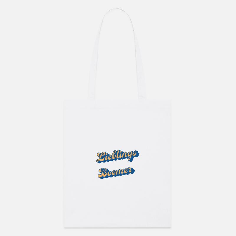 Liebings Boomer Script Logo - Stanley/Stella Organic Tote Bag - white