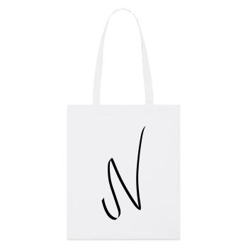 Letter N - Stanley/Stella Organic Tote Bag - white - Front
