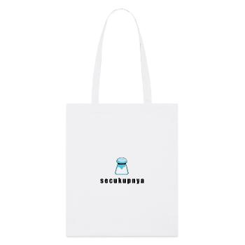 Dessin animé Salier Bleu - Tote bag bio Stanley/Stella - blanc - Devant