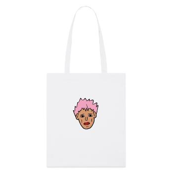 Garçon aux cheveux roses - Tote bag bio Stanley/Stella - blanc - Devant