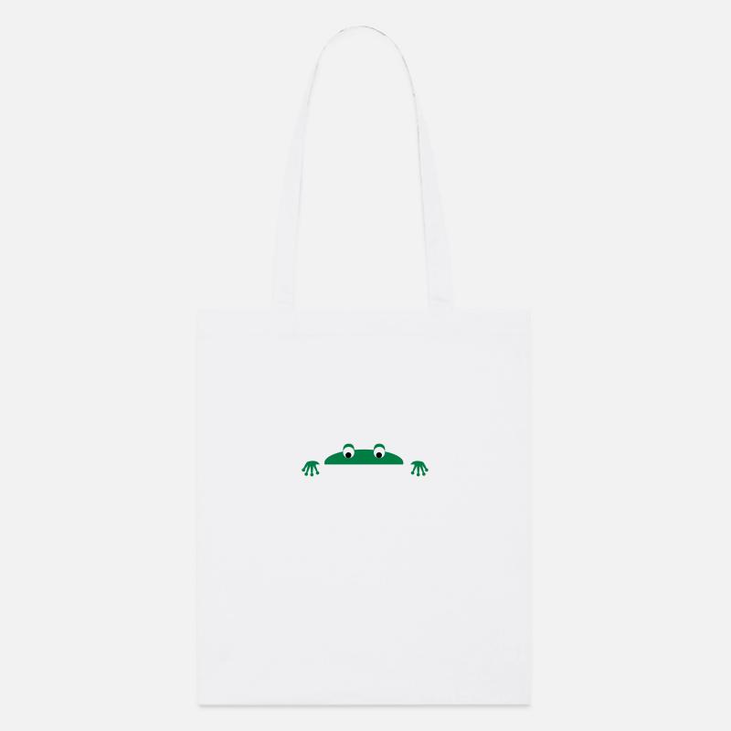 Frog face - Tote bag bio Stanley/Stella - blanc