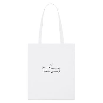 Cute Whale Design - Stanley/Stella Organic Tote Bag - white - Front