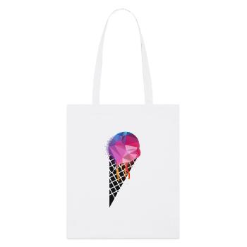 crème glacée - Tote bag bio Stanley/Stella - blanc - Devant