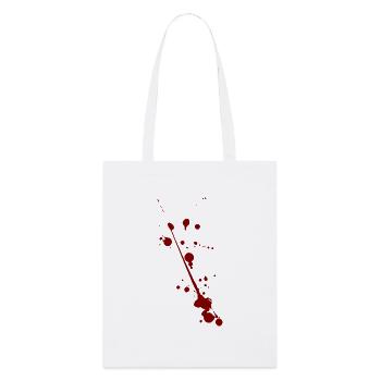 éclaboussures d'éclaboussures de sang Halloween - Tote bag bio Stanley/Stella - blanc - Devant