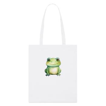 Froschklasse Klassentier Frosch in der Grundschule - Stanley/Stella Bio-Stoffbeutel - Weiß - Vorne