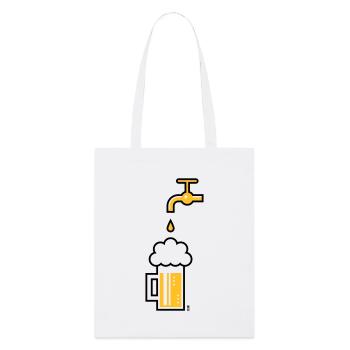 Robinet de chope à bière (Chope à bière Chope à bière / 2C) - Tote bag bio Stanley/Stella - blanc - Devant
