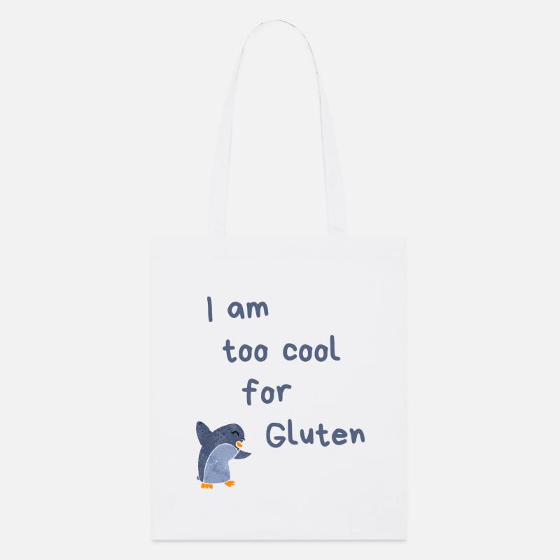 I am too cool for Gluten - Stanley/Stella Bio-Stoffbeutel - Weiß