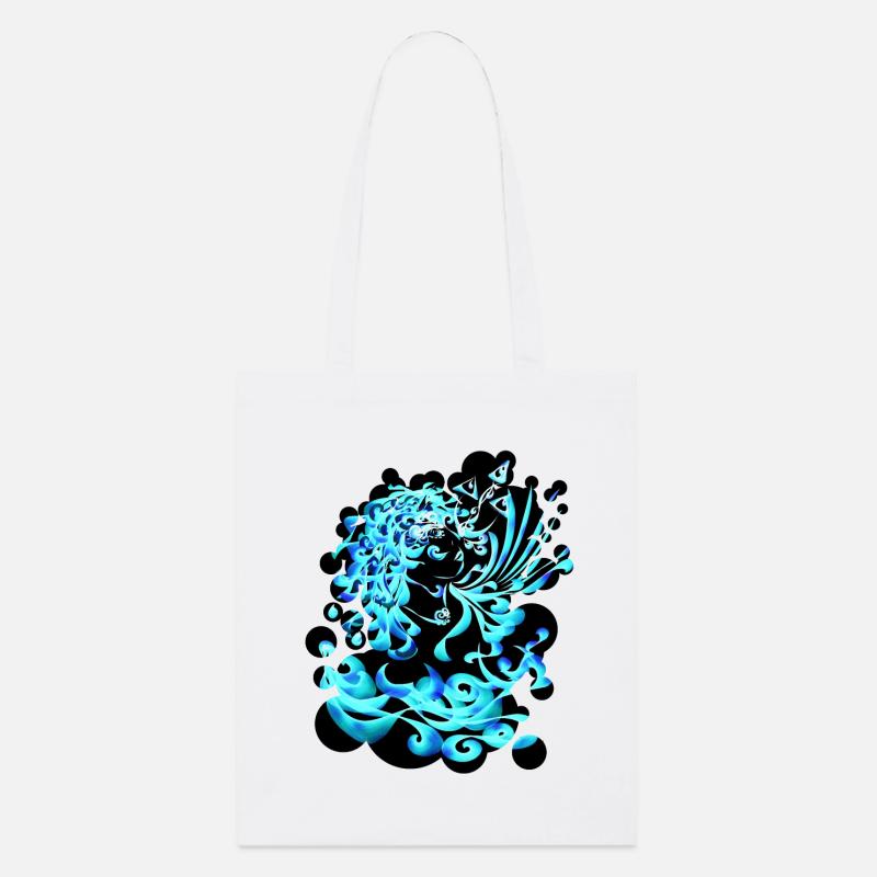 Aquarius Element Water cutout - Stanley/Stella Organic Tote Bag - white
