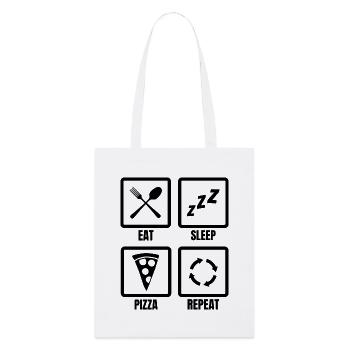Pizza Lovers Schedule - Stanley/Stella Organic Tote Bag - white - Front