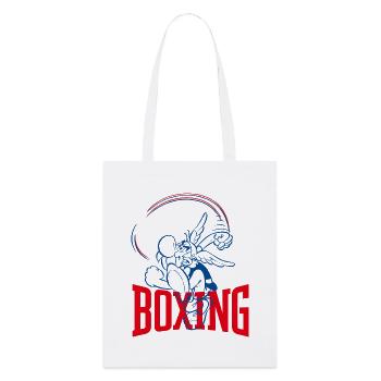 Asterix & Obelix Asterix Boxen Design - Stanley/Stella Bio-Stoffbeutel - Weiß - Vorne