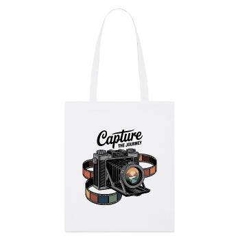 Capturez le voyage - Tote bag bio Stanley/Stella - blanc - Devant